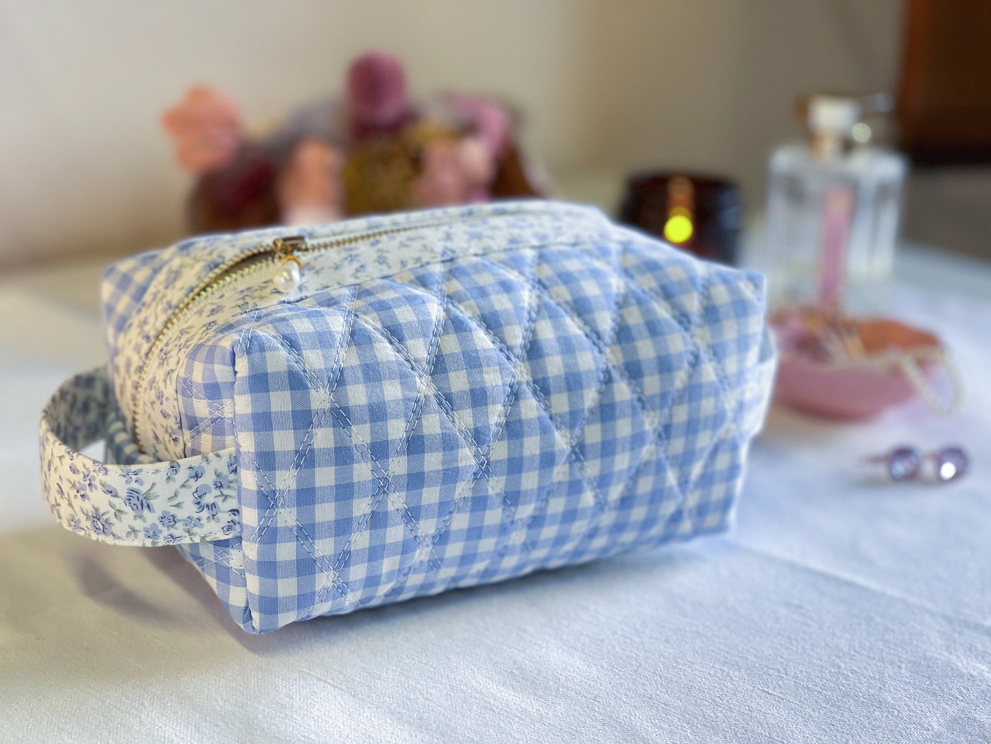 Trousse da Bagno Vichy Azzurra